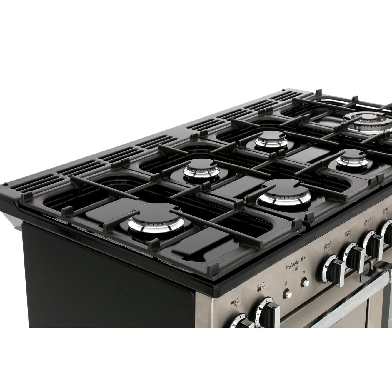 Rangemaster PROP110NGFSS/C 110cm Gas Range Cooker Professional Plus Stainless Steel / Chrome, A Rated