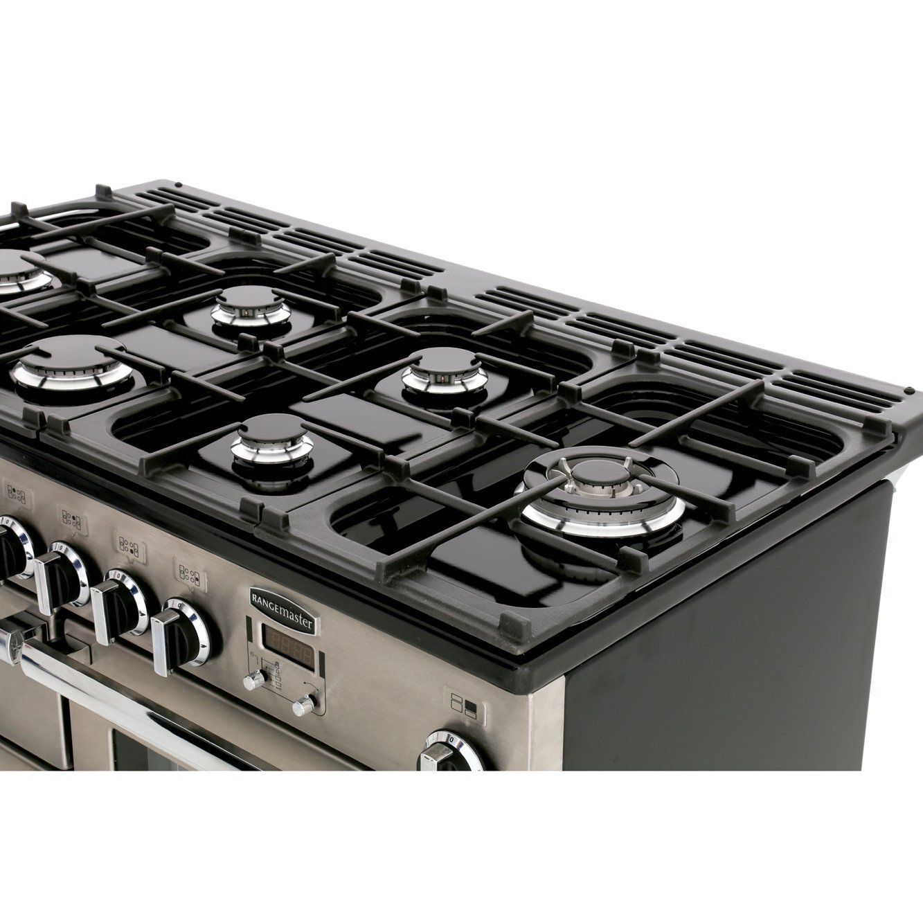 Rangemaster PROP110NGFSS/C 110cm Gas Range Cooker Professional Plus Stainless Steel / Chrome, A Rated