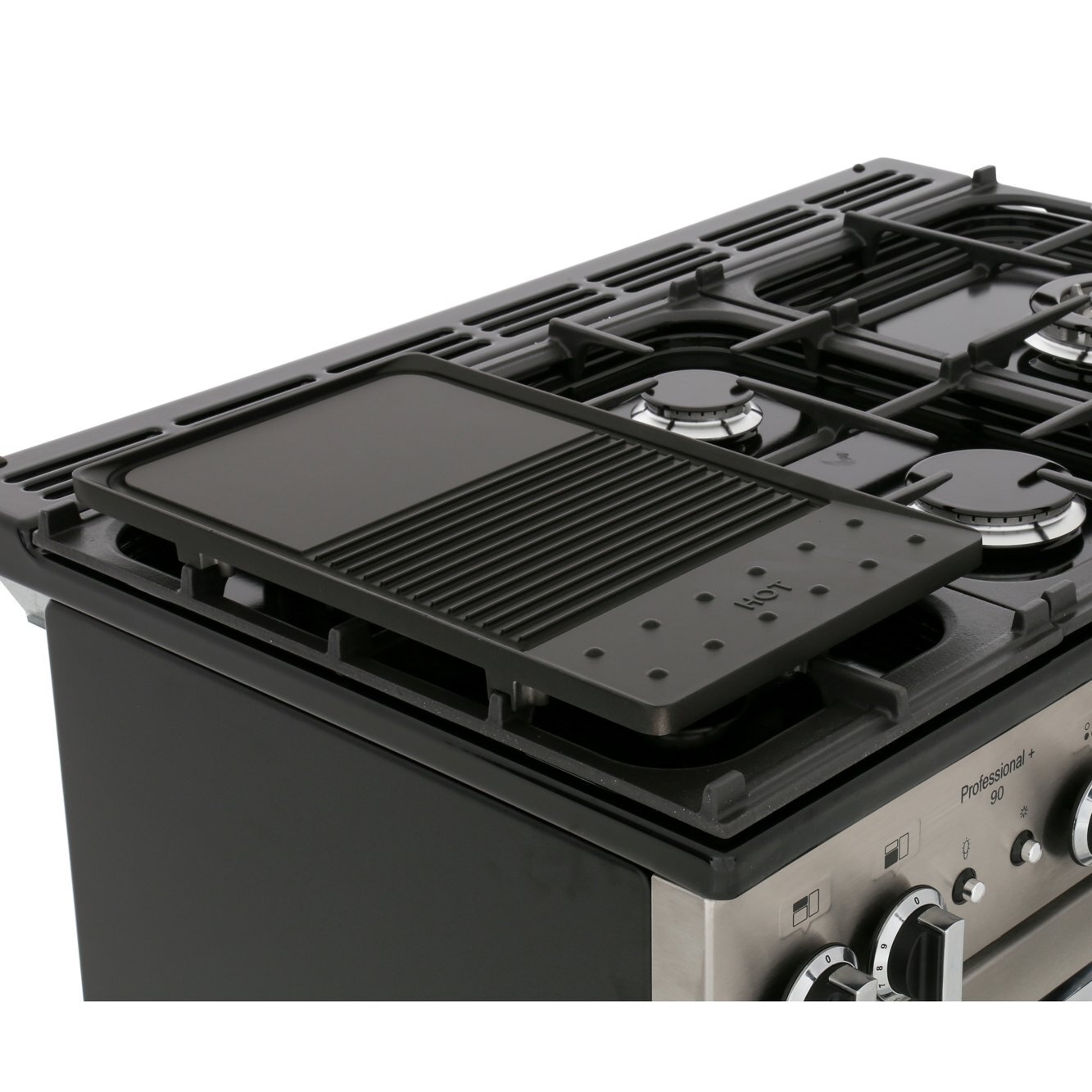 Rangemaster PROP90NGFSS/C 90cm Gas Range Cooker Professional Plus Stainless Steel / Chrome, A Rated