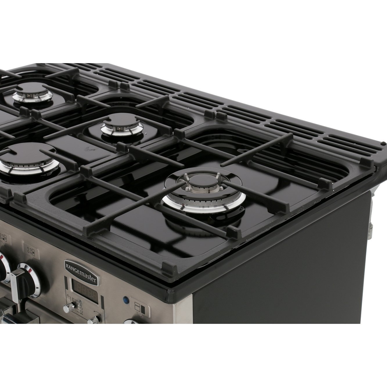 Rangemaster PROP90NGFSS/C 90cm Gas Range Cooker Professional Plus Stainless Steel / Chrome, A Rated