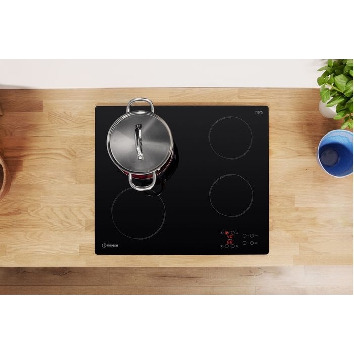 Indesit RI161C 58cm Ceramic Hob, Black