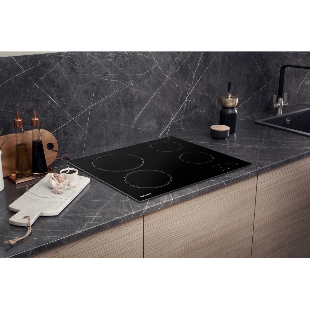 Hotpoint HR612CH 58cm Ceramic Hob, Black