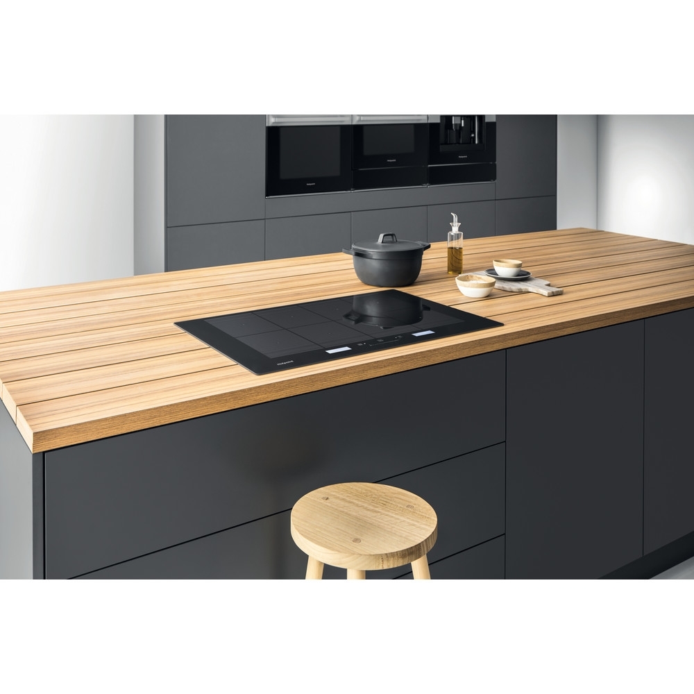 Hotpoint ACP778C/BA 77cm Induction Hob, Black