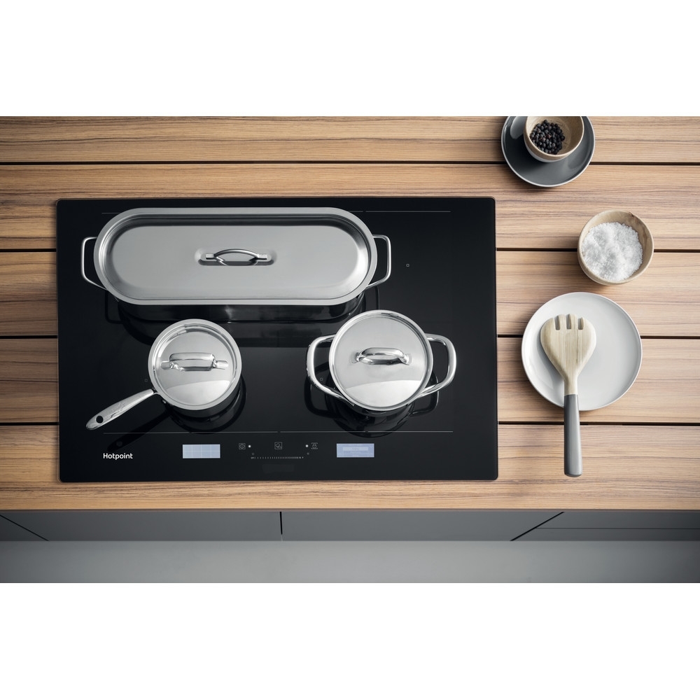 Hotpoint ACP778C/BA 77cm Induction Hob, Black