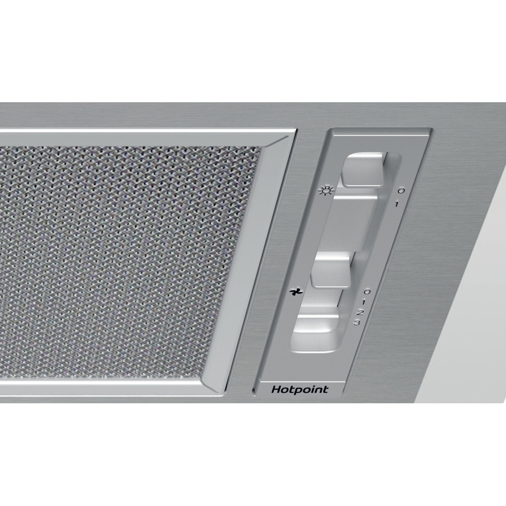 Hotpoint PCT64FLSS Integrated Cooker Hood, Stainless Steel, C Rated