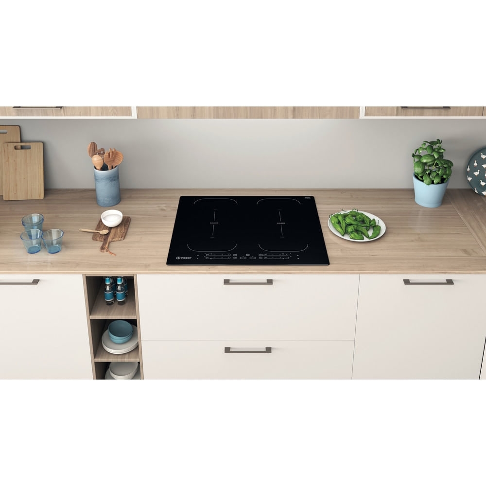 Indesit IB88B60NE 59cm Induction Hob, Black