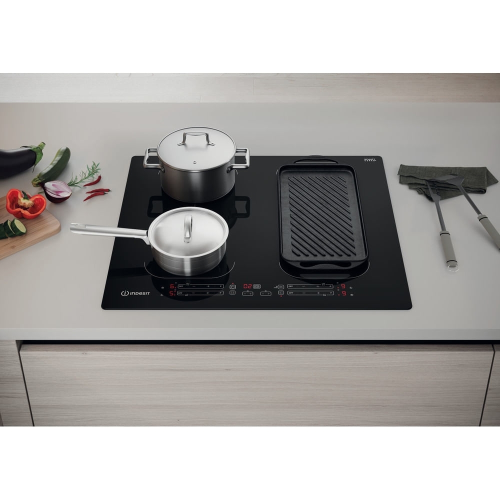 Indesit IB88B60NE 59cm Induction Hob, Black
