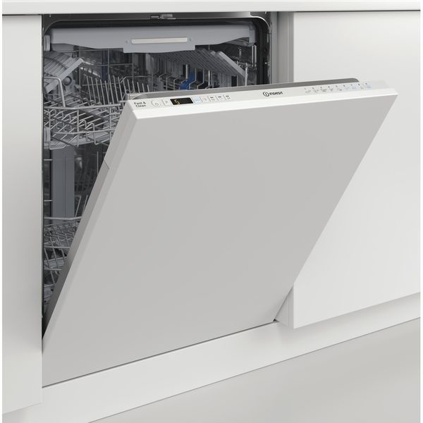 Indesit DIO3T131FEUK Fully Integrated Dishwasher, 14 Place Settings, D Rated