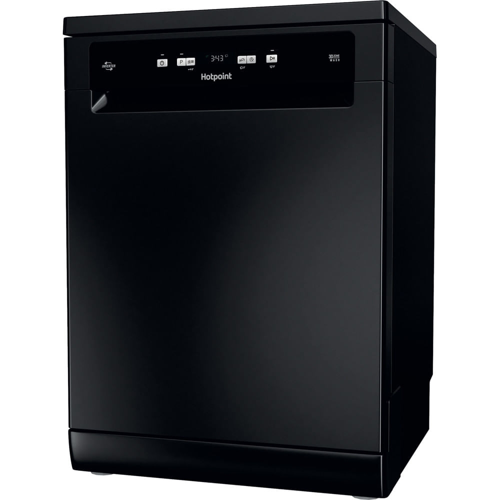 Hotpoint HFC3C26WCBUK Dishwasher, 14 Place Settings, Black, E Rated