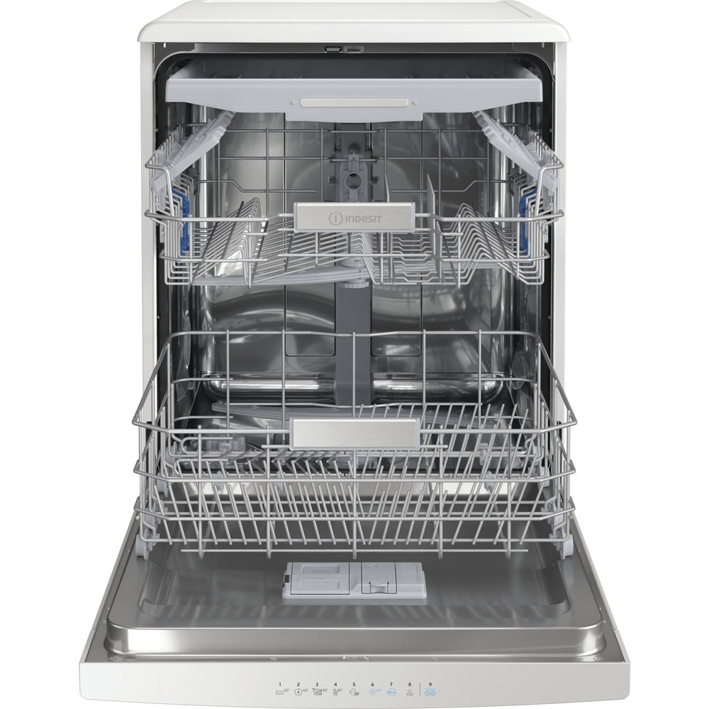 Indesit DFO3T133FUK Dishwasher, 14 Place Settings, White, D Rated
