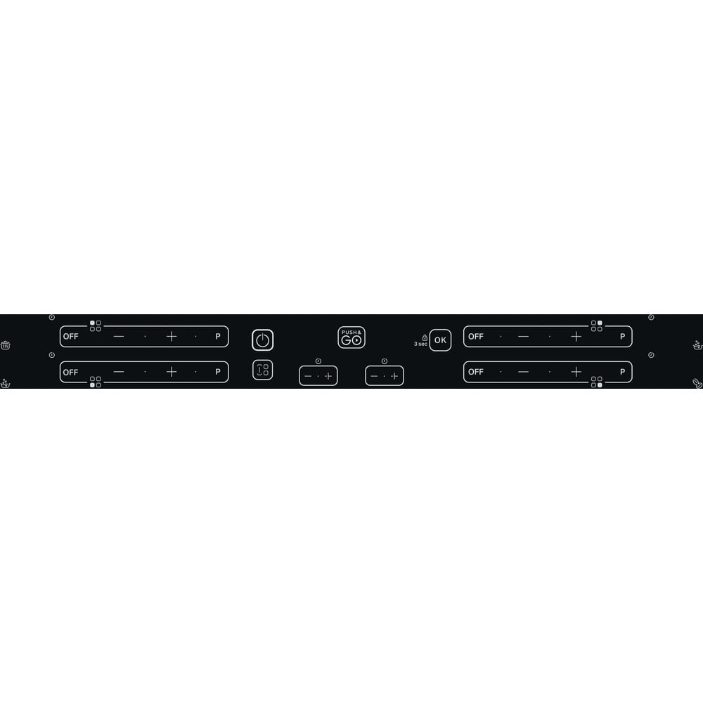 Indesit IB21B77NE 77cm Induction Hob, Black