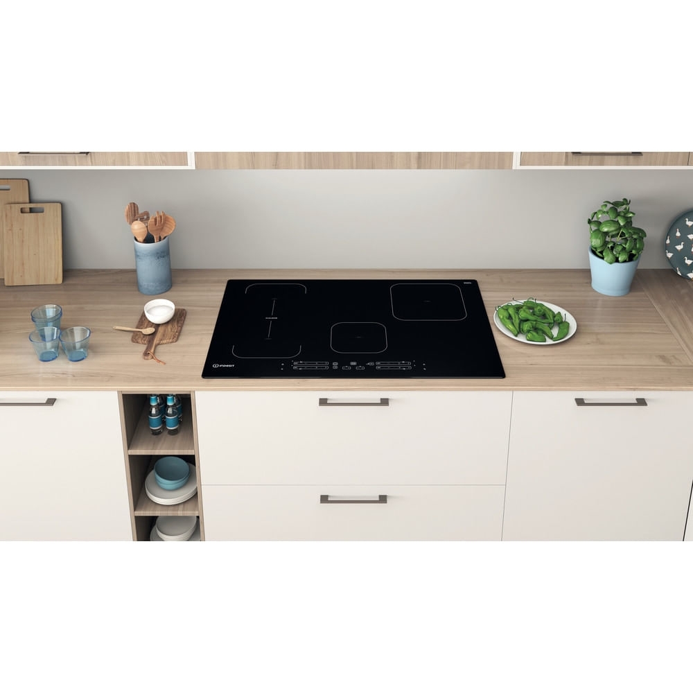 Indesit IB21B77NE 77cm Induction Hob, Black
