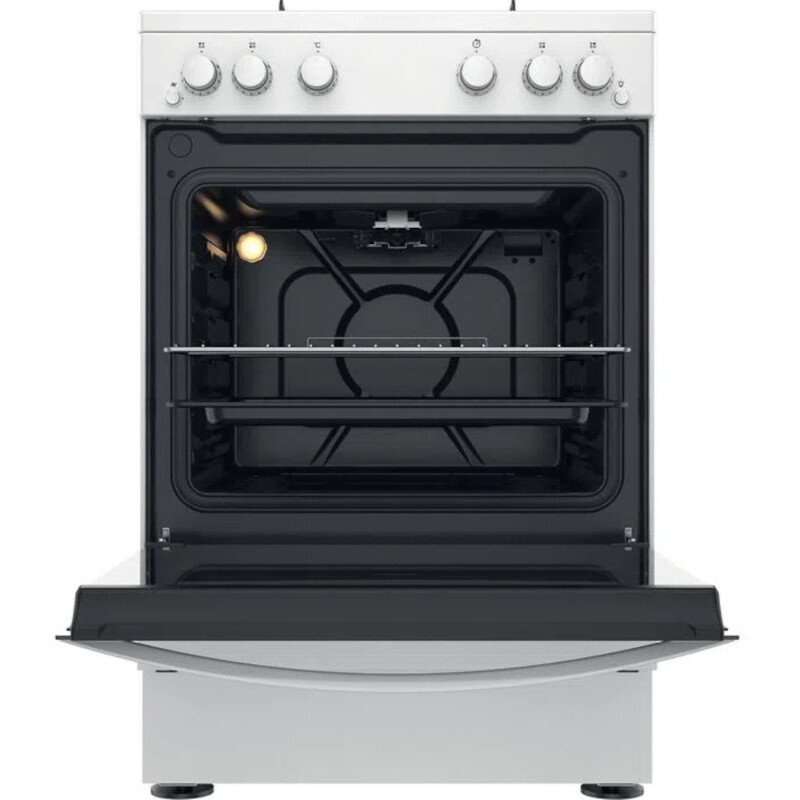 Indesit IS67G1PMW/UK Gas Cooker with Single Oven, White, A+ Rated