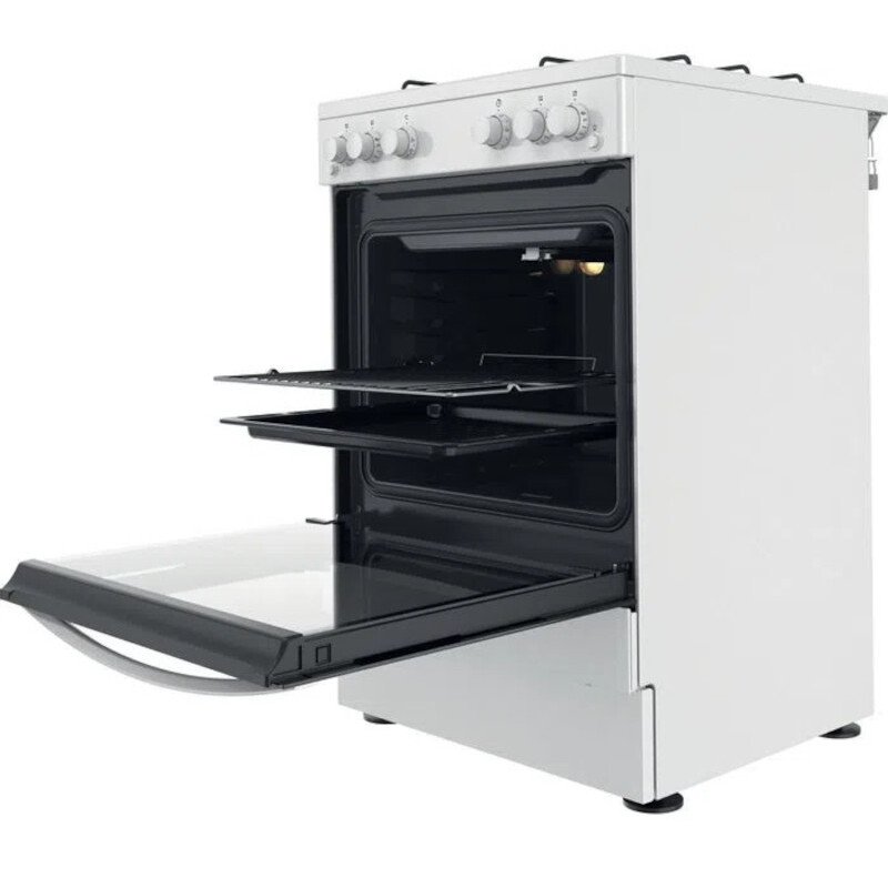Indesit IS67G1PMW/UK Gas Cooker with Single Oven, White, A+ Rated (869991593450) Marks Electrical
