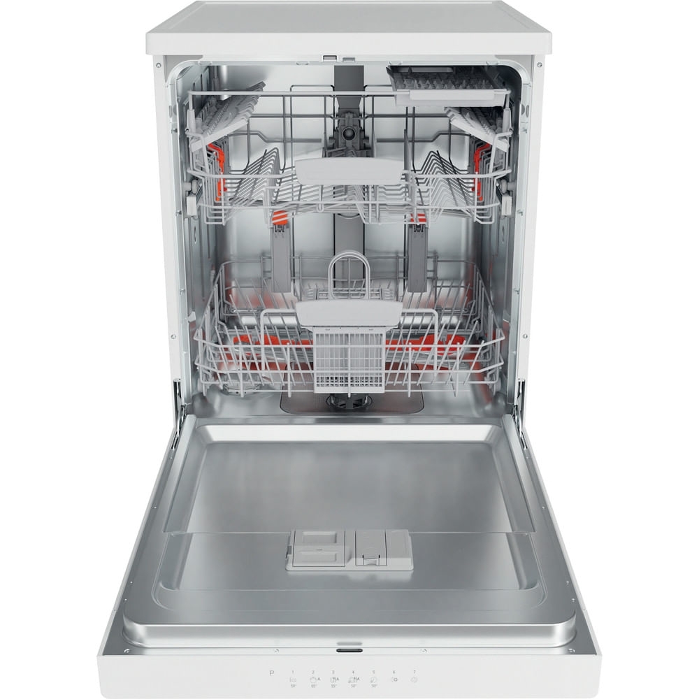 Hotpoint HFC3C26WCUK Dishwasher, 14 Place Settings, White, E Rated