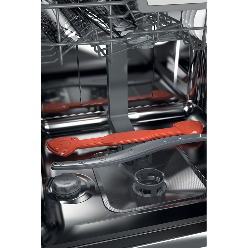 Hotpoint HFC3C26WCXUK Dishwasher, 14 Place Settings, Stainless Steel, E Rated