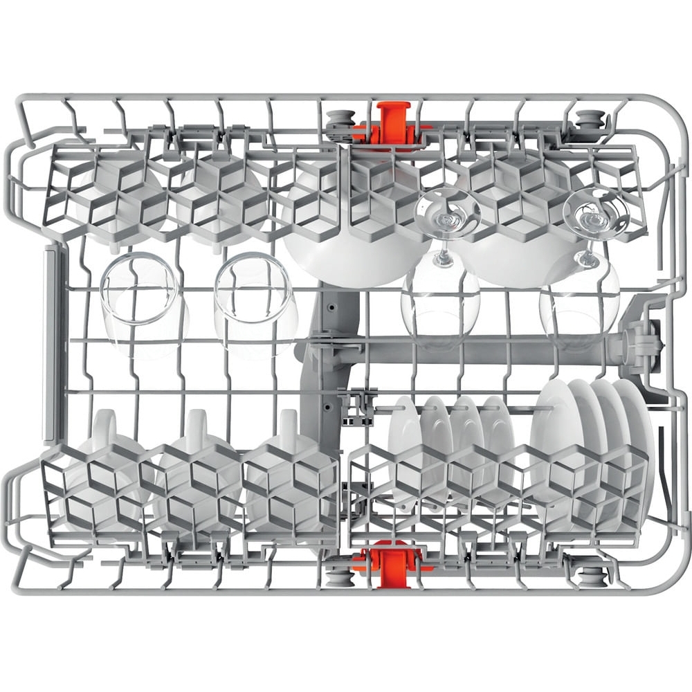 Hotpoint HSFO3T223WUK Slimline Dishwasher, 10 Place Settings, White, E Rated