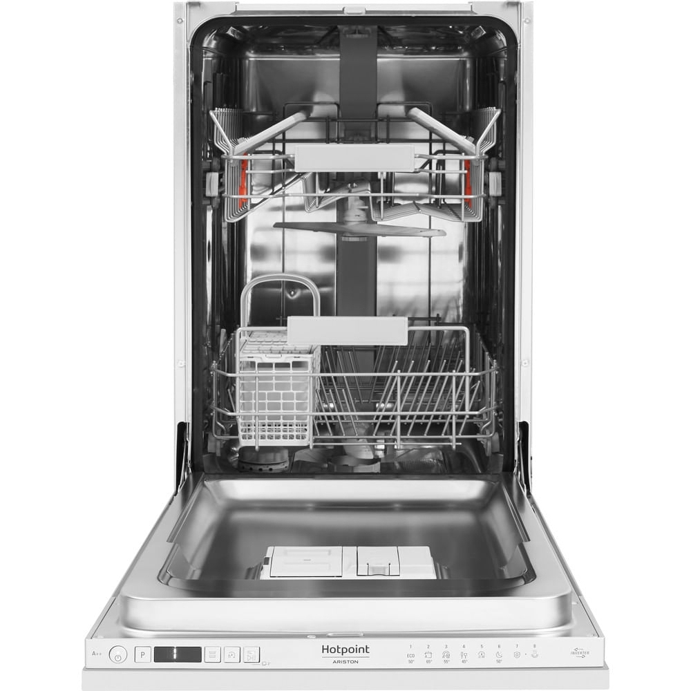 Hotpoint HSICIH4798BI Fully Integrated Slimline Dishwasher, 10 Place Settings, E Rated