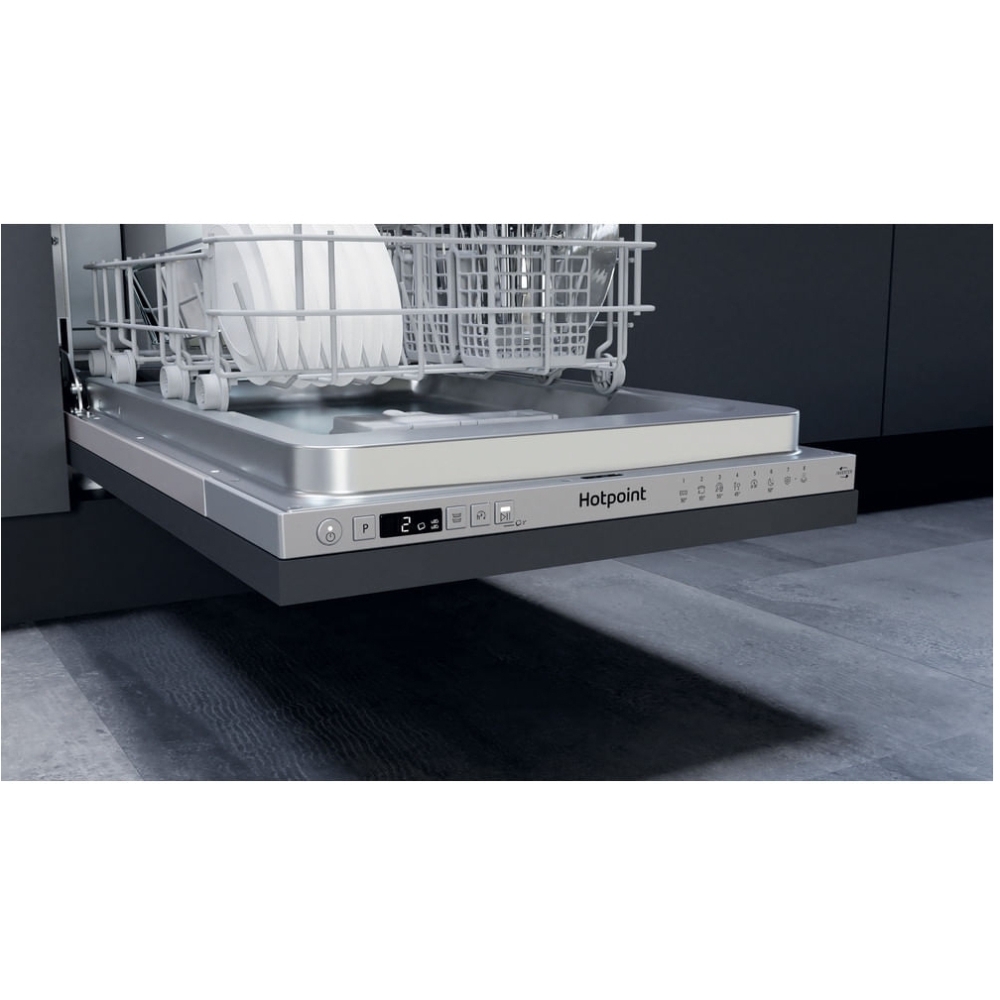 Hotpoint HSICIH4798BI Fully Integrated Slimline Dishwasher, 10 Place Settings, E Rated