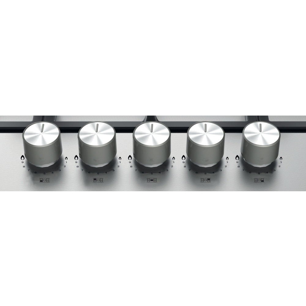 Hotpoint PPH75GDFIXUK 75cm 5 Burner Gas Hob, Stainless Steel