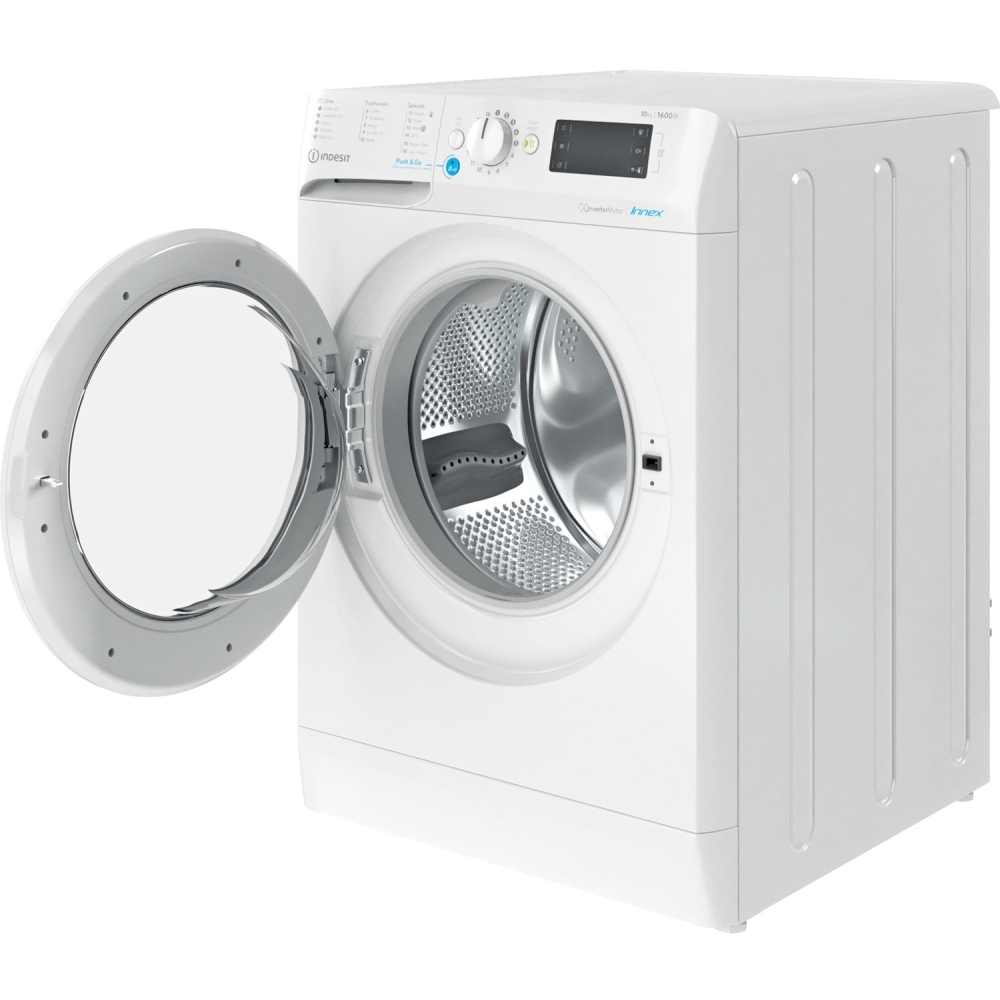Indesit BWE101685XWUKN Washing Machine, 10kg, 1600 Spin, White, B Rated