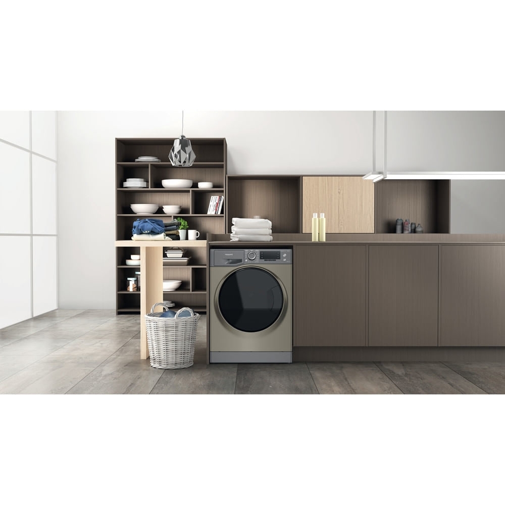 KARARIE 衣類乾燥機 JSK-810-HC グレージュ Hotpoint NDD9725GDAUK Washer Dryer, 9kg/7kg, 1600 Spin, Grey