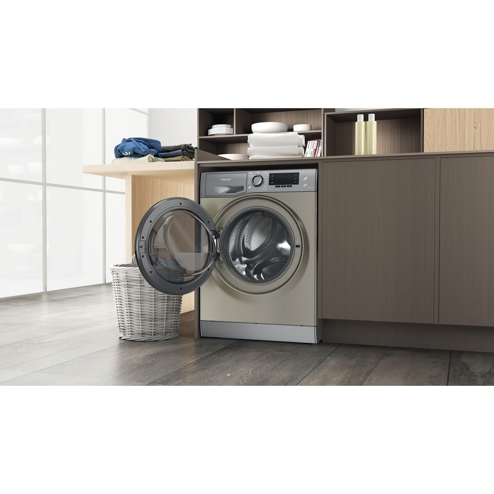 Hotpoint NDD9725GDAUK Washer Dryer, 9kg/7kg, 1600 Spin, Grey, E Rated
