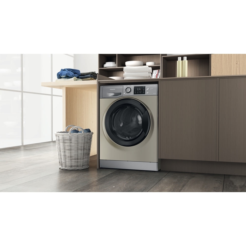Hotpoint NDB8635GKUK Washer Dryer, 8kg/6kg, 1400 Spin, Grey, D Rated