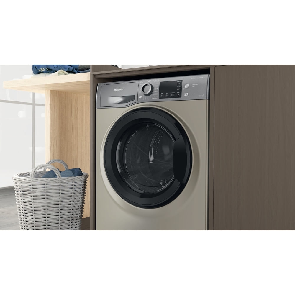 Hotpoint NDB8635GKUK Washer Dryer, 8kg/6kg, 1400 Spin, Grey, D Rated