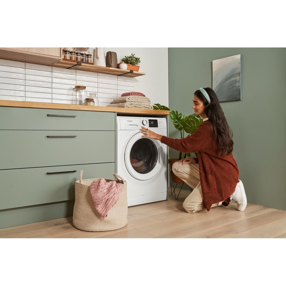 Hotpoint NDB9635WUK Washer Dryer, 9kg/6kg, 1400 Spin, White, D Rated
