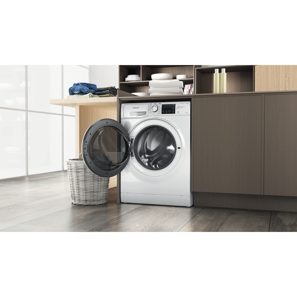 Hotpoint NDB9635WUK Washer Dryer, 9kg, 1400 Spin, White, D Rated