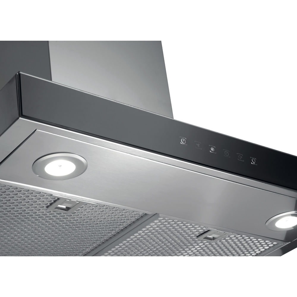 Hotpoint PHBS6.8FLTIX/1 60cm Chimney Cooker Hood, Stainless Steel, A Rated