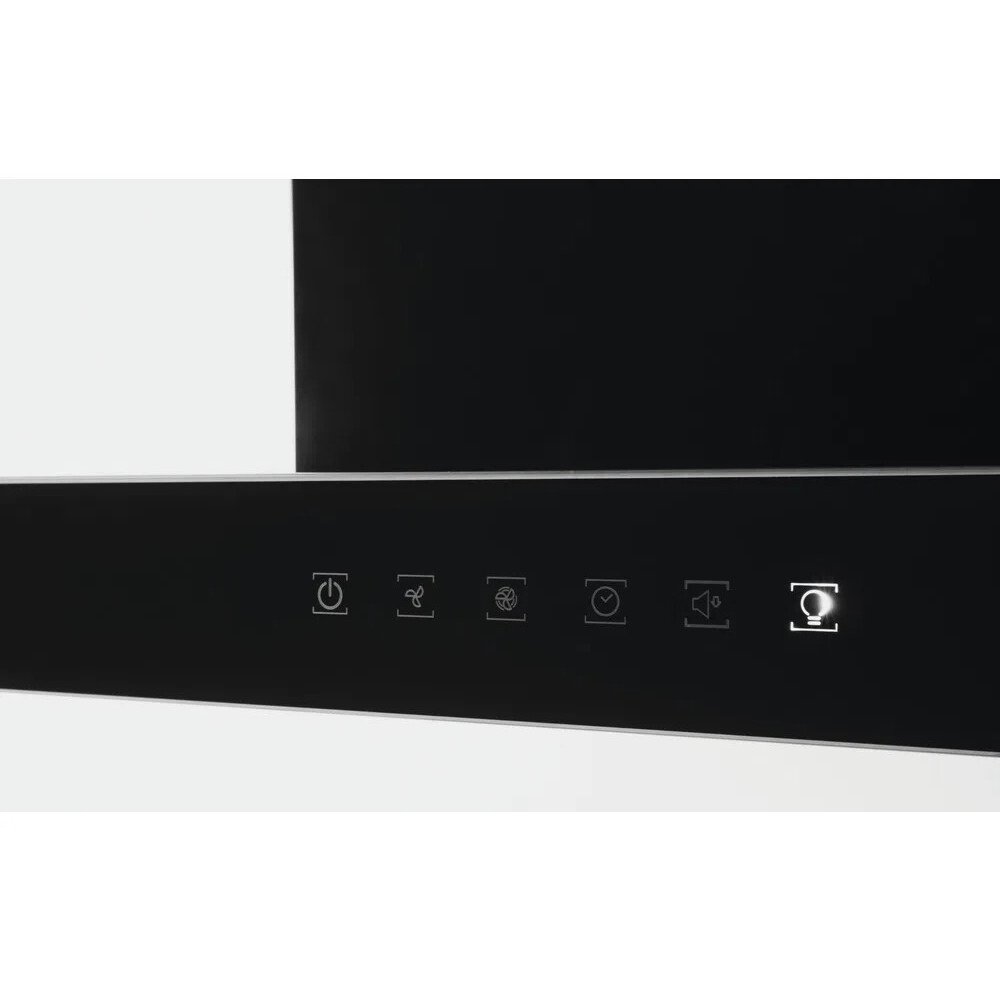 Hotpoint PHBS9.8CLTDK/1 90cm Chimney Cooker Hood, Black, A Rated