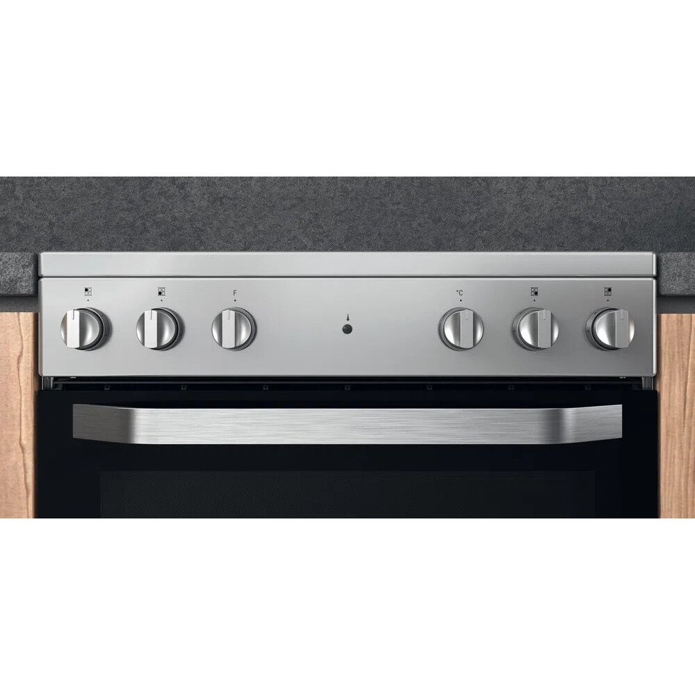 Hotpoint HS67V5KHX/UK Ceramic Electric Cooker with Single Oven