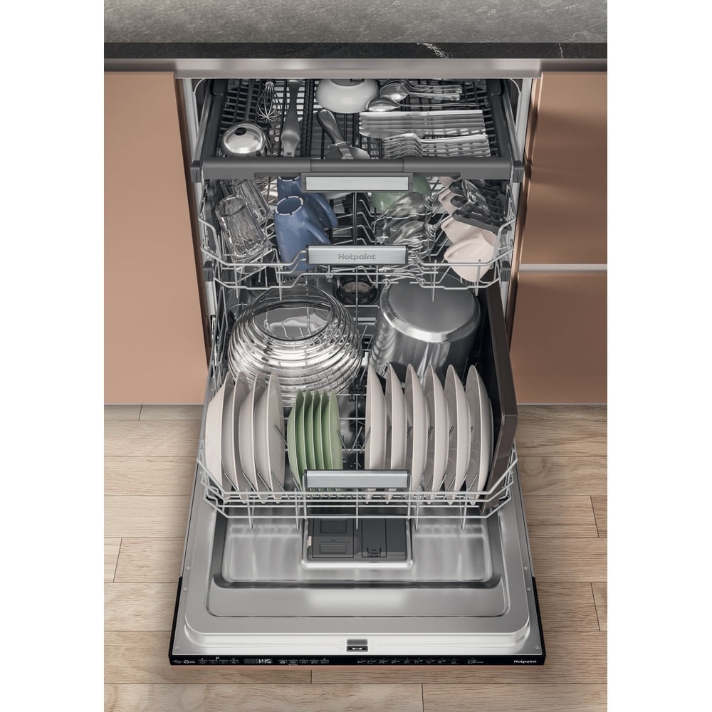 Hotpoint H7IHP42LUK Fully Integrated Dishwasher, 15 Place Settings, C Rated