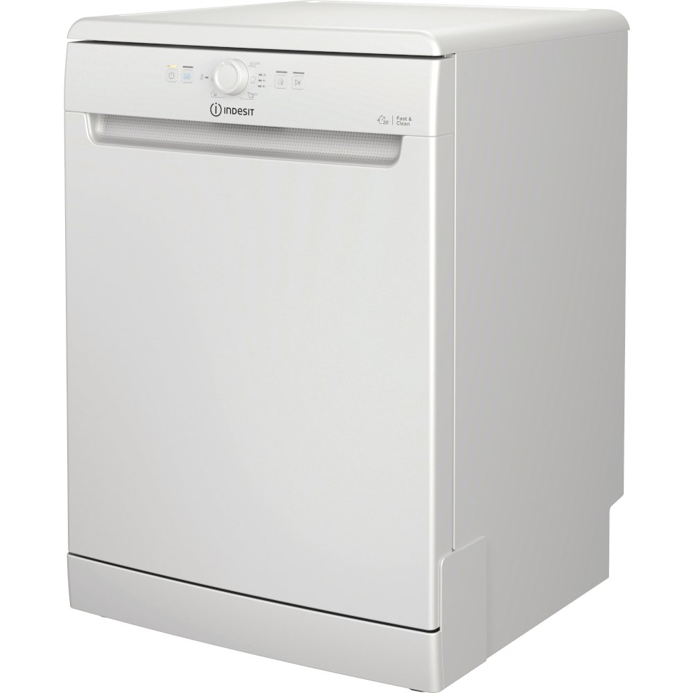 Indesit D2FHK26UK Dishwasher, 14 Place Settings, White, E Rated