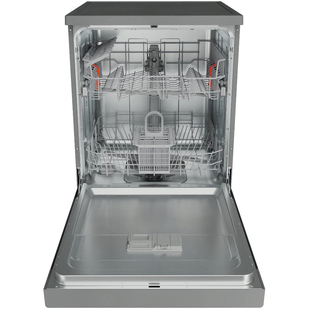 Hotpoint H2FHL626XUK Dishwasher, 14 Place Settings, Stainless Steel, E Rated
