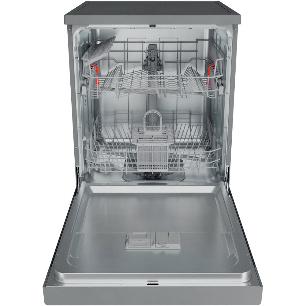 Hotpoint H2FHL626XUK Dishwasher, 14 Place Settings, Stainless Steel, E Rated