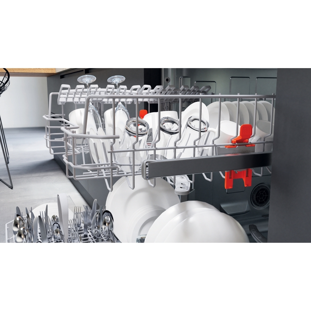 Hotpoint H3BL626BUK Semi Integrated Dishwasher, 14 Place Settings, E Rated