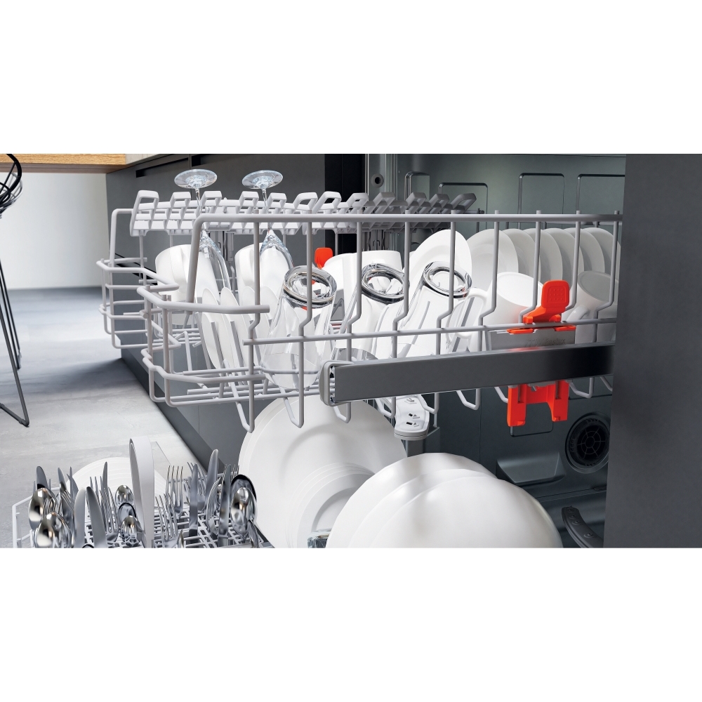 Hotpoint H3BL626XUK Semi Integrated Dishwasher, 14 Place Settings, E Rated