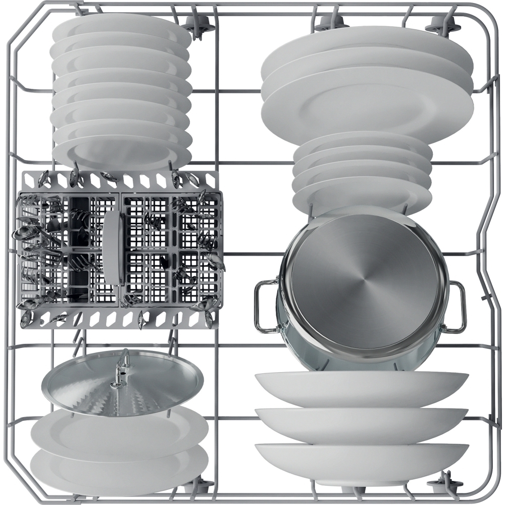 Hotpoint H3BL626XUK Semi Integrated Dishwasher, 14 Place Settings, E Rated