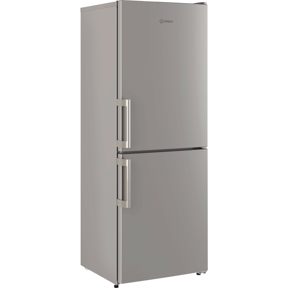Indesit IB55532SUK Low Frost Fridge Freezer, 60/40, Silver, E Rated