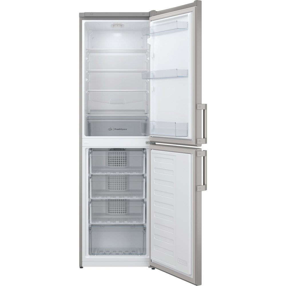 Indesit IB55732SUK Low Frost Fridge Freezer, 50/50, Silver, E Rated