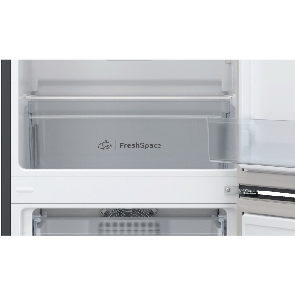 Indesit IB55732BUK Low Frost Fridge Freezer, 50/50, Black, E Rated