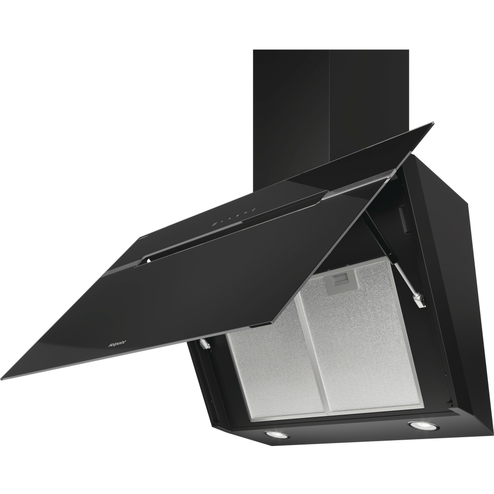 Hotpoint PHVS91FLTDPK 90cm Chimney Cooker Hood, Black, A+ Rated