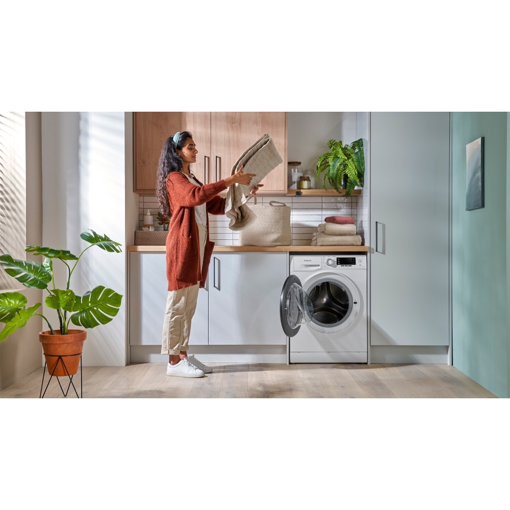 Hotpoint NDD 86448 WDA UK Washer Dryer, 8kg/6kg, 1400 Spin, White, C Rated