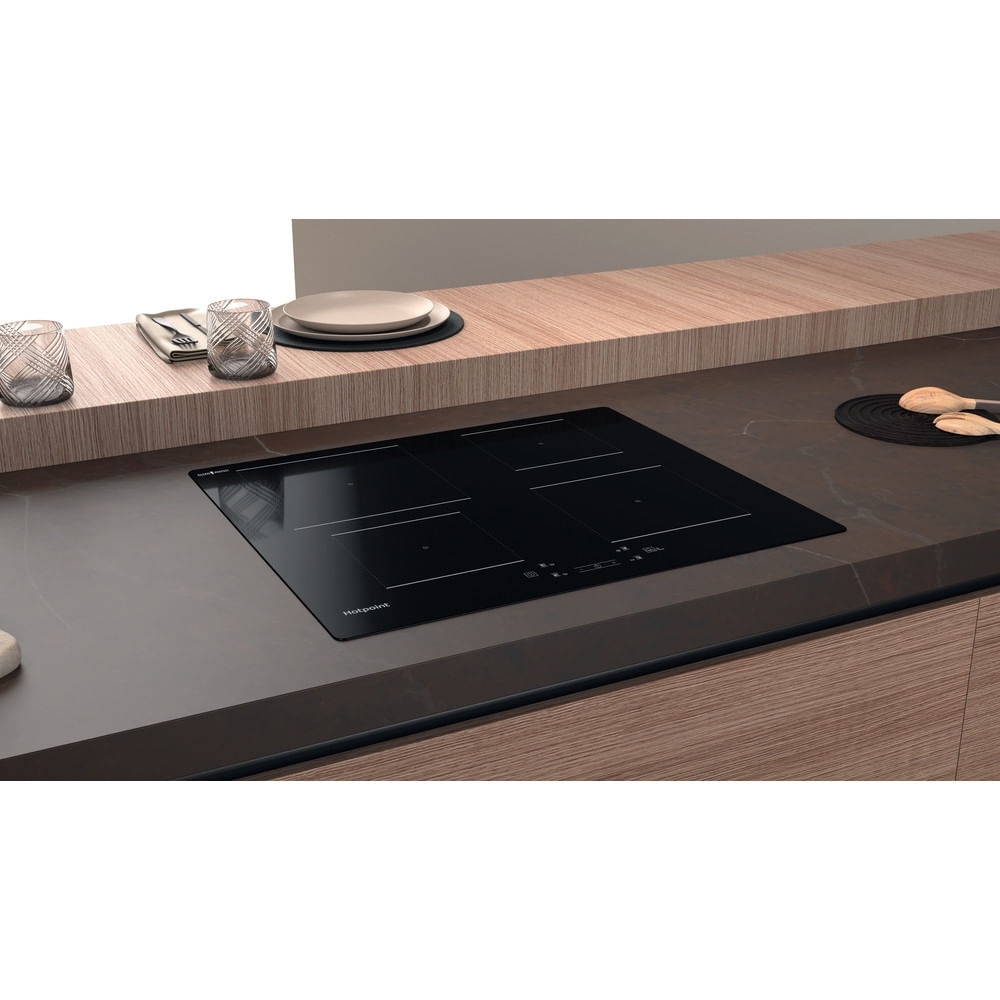 Hotpoint TQ1460SCPNE 59cm Induction Hob, Black, A Rated