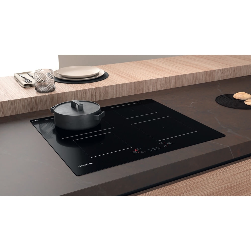 Hotpoint TQ1460SCPNE 59cm Induction Hob, Black, A Rated