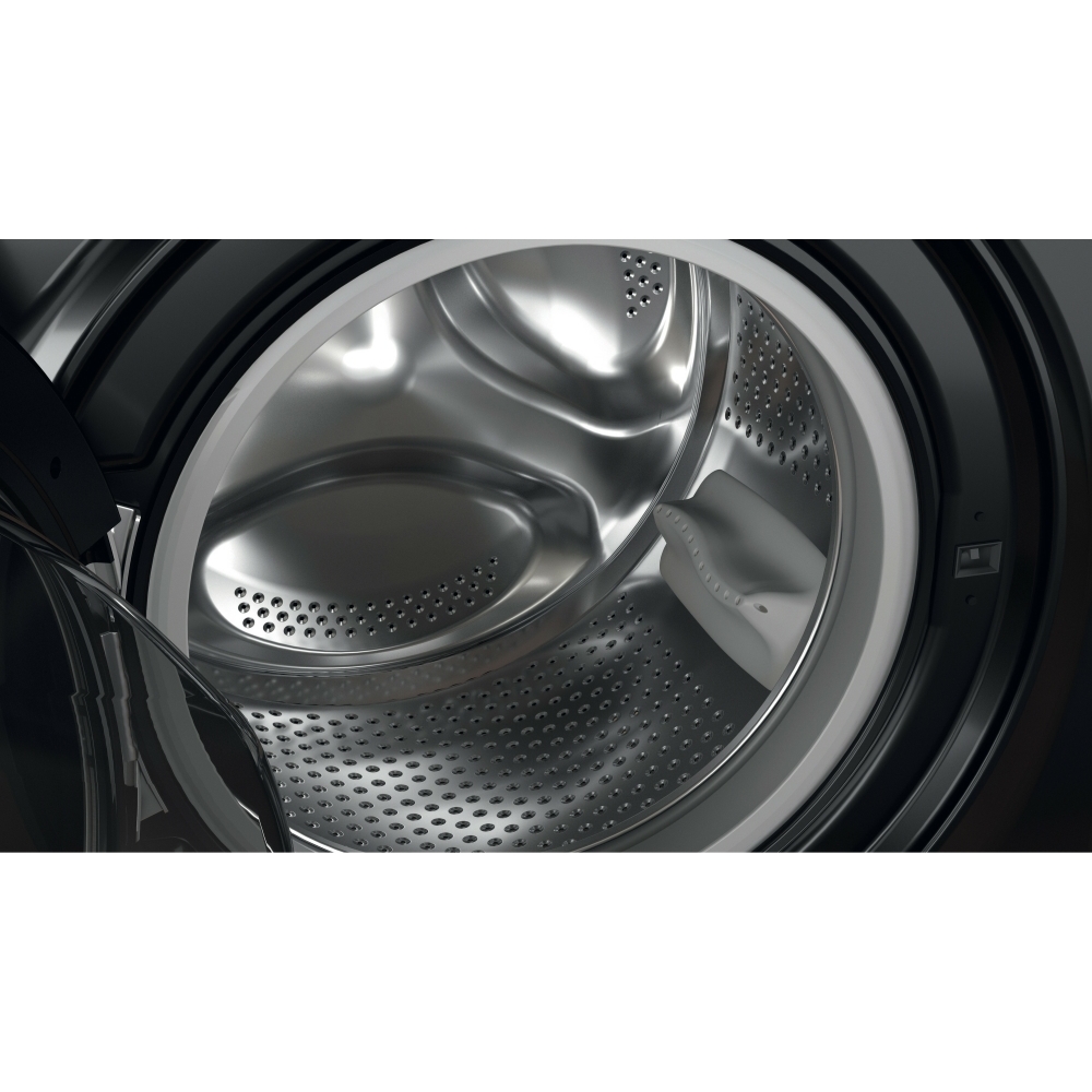 Hotpoint NSWM 846 BS UK Washing Machine, 8kg, 1400 Spin, Black, A Rated