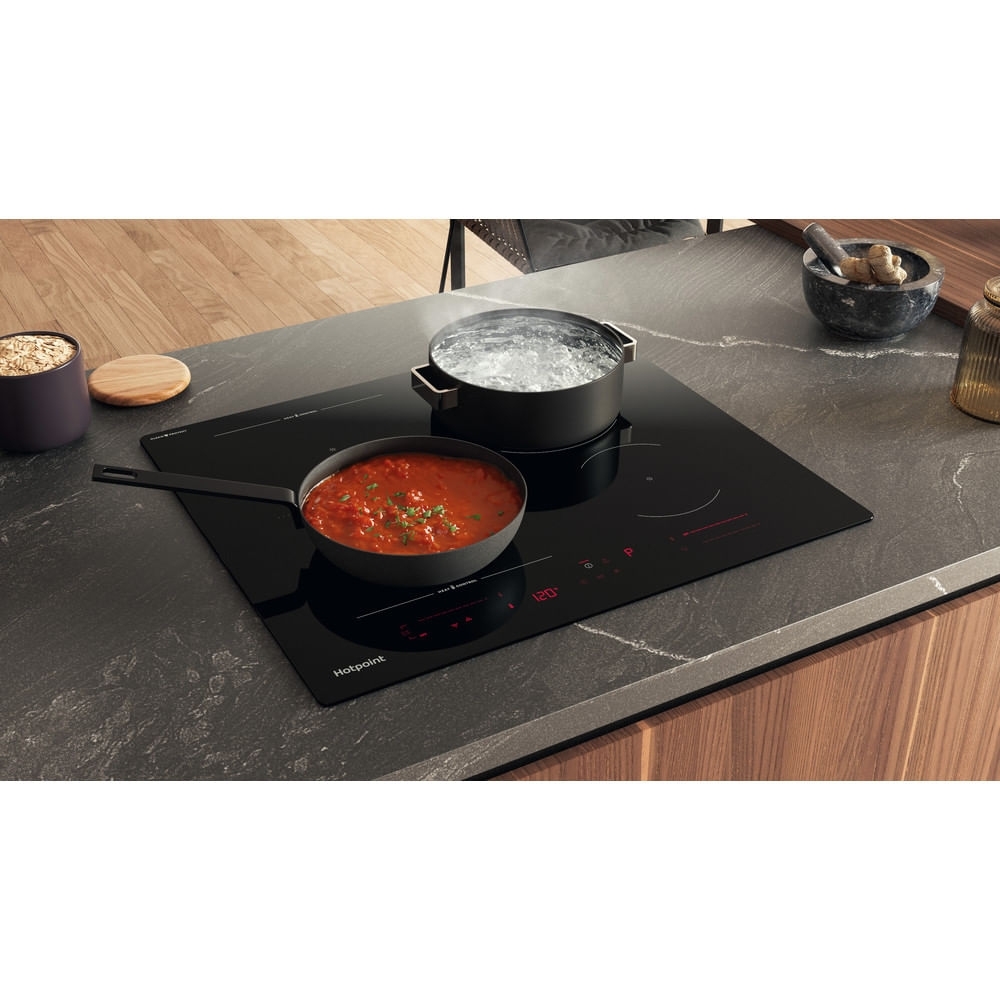 Hotpoint HTX6014DCF 59cm Induction Hob, Black